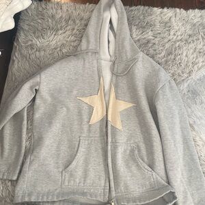 Gray Star Hoodie